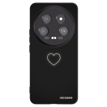 Picasee silikónový čierny obal pre Xiaomi 14 Ultra - Heart