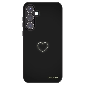 Picasee silikónový čierny obal pre Samsung Galaxy A55 5G A556B - Heart