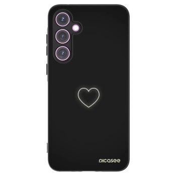 Picasee silikónový čierny obal pre Samsung Galaxy A35 5G A356B - Heart