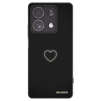Picasee silikónový čierny obal pre Xiaomi Redmi Note 13 Pro 4G - Heart