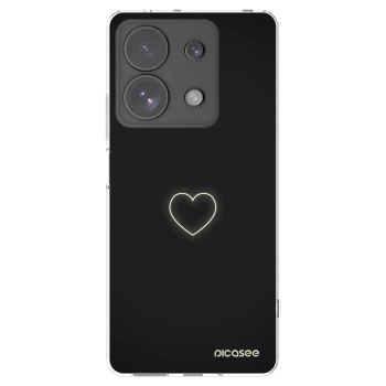 Picasee silikónový prehľadný obal pre Xiaomi Redmi Note 13 Pro 4G - Heart