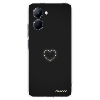 Picasee silikónový prehľadný obal pre Realme C33 (2023) - Heart