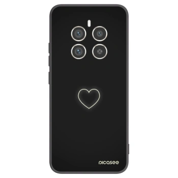 Picasee silikónový čierny obal pre Realme 12 Pro 5G - Heart