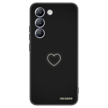 Picasee silikónový čierny obal pre Vivo V40 SE 5G - Heart