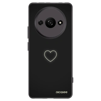 Picasee silikónový čierny obal pre Xiaomi Redmi A3 - Heart
