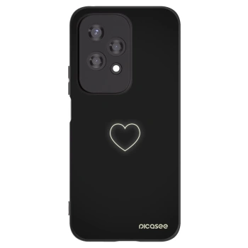 Picasee silikónový čierny obal pre Honor 200 Lite - Heart