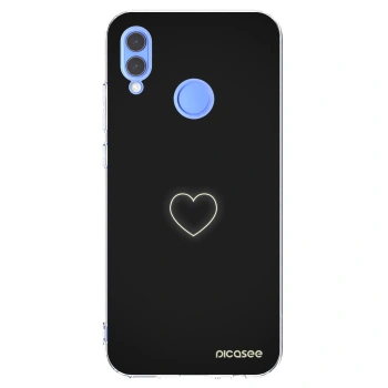 Picasee silikónový prehľadný obal pre Huawei P Smart 2019 - Heart