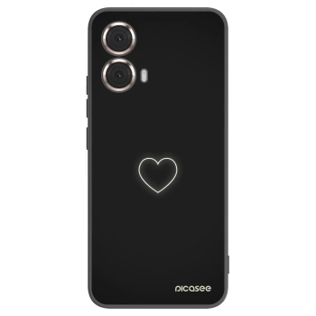 Picasee silikónový čierny obal pre Motorola Moto G85 - Heart