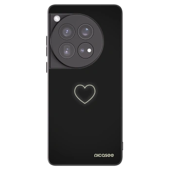 Picasee silikónový čierny obal pre OnePlus 12 5G - Heart