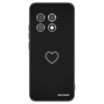 Picasee silikónový čierny obal pre OnePlus 11 5G - Heart