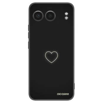 Picasee silikónový čierny obal pre OnePlus Nord 4 - Heart