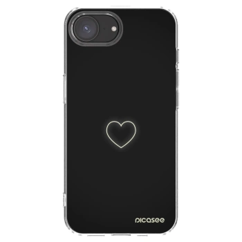 Picasee silikónový prehľadný obal pre Apple iPhone 16e - Heart