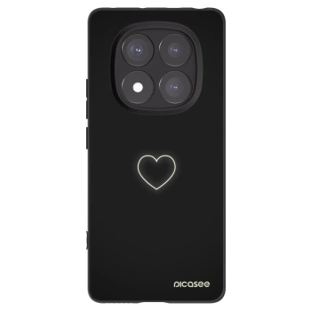 Picasee silikónový čierny obal pre Xiaomi Redmi Note 14 Pro 5G - Heart