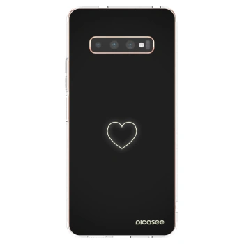 Picasee silikónový prehľadný obal pre Samsung Galaxy S10 Plus G975 - Heart