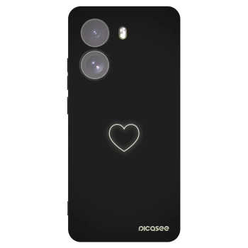 Picasee silikónový čierny obal pre Xiaomi Poco X7 - Heart