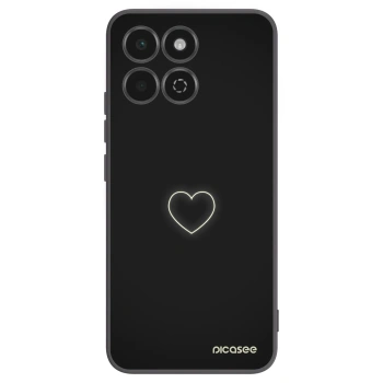 Picasee silikónový čierny obal pre Honor 200 Smart 5G - Heart