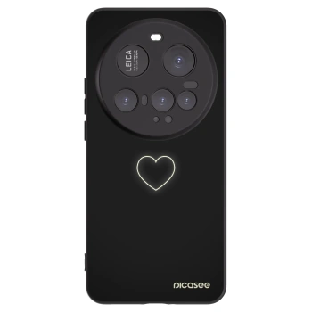 Picasee silikónový čierny obal pre Xiaomi 15 Ultra - Heart