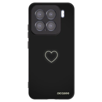 Picasee silikónový čierny obal pre Xiaomi 15 - Heart