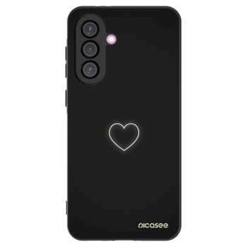 Picasee silikónový čierny obal pre Samsung Galaxy A56 5G A566B - Heart