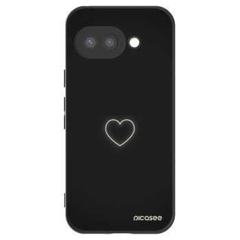 Picasee silikónový čierny obal pre Google Pixel 9a - Heart