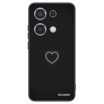 Picasee silikónový čierny obal pre Xiaomi Redmi Note 14S - Heart