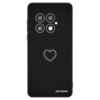 Picasee silikónový čierny obal pre OnePlus 13 5G - Heart
