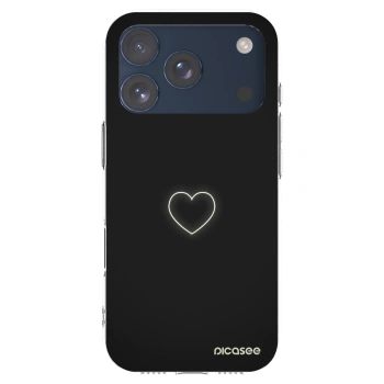 Picasee silikónový prehľadný obal pre Apple iPhone 17 Pro - Heart