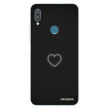 Picasee silikónový prehľadný obal pre Huawei Y6 2019 - Heart