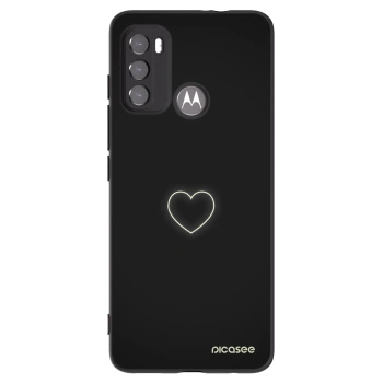Picasee silikónový čierny obal pre Motorola Edge 60 5G - Heart