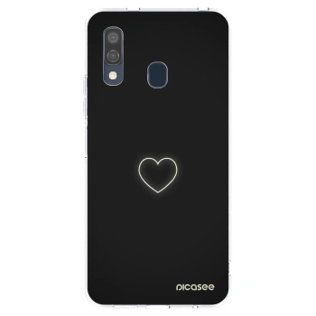 Picasee silikónový prehľadný obal pre Samsung Galaxy A40 A405F - Heart