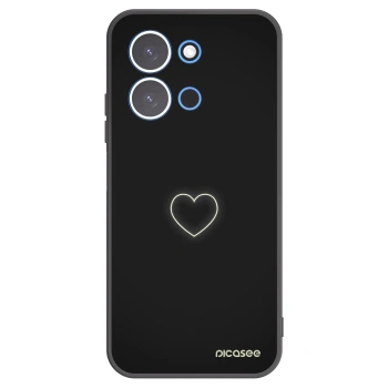 Picasee silikónový čierny obal pre Xiaomi Redmi 15C 4G - Heart