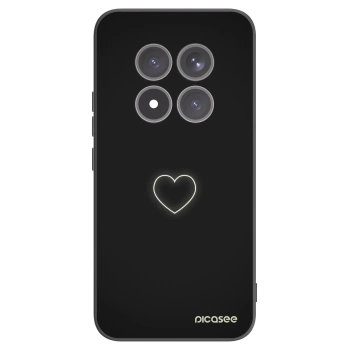 Picasee silikónový čierny obal pre Xiaomi Redmi Note 15 Pro+ - Heart