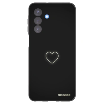 Picasee silikónový čierny obal pre Samsung Galaxy A17 5G - Heart
