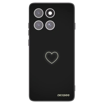 Picasee silikónový čierny obal pre Motorola Edge 60 Fusion - Heart