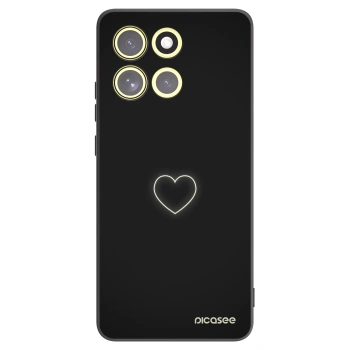 Picasee silikónový čierny obal pre Motorola Moto G86 Power 5G - Heart