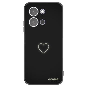 Picasee silikónový čierny obal pre Xiaomi Redmi 15C 5G - Heart