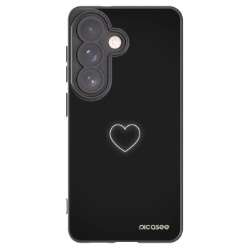 Picasee silikónový čierny obal pre Samsung Galaxy S26 - Heart