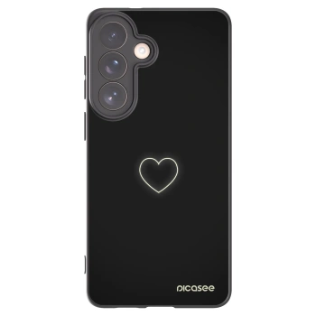 Picasee silikónový čierny obal pre Samsung Galaxy S26+ - Heart