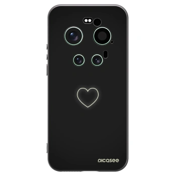 Picasee silikónový čierny obal pre Xiaomi 17 Ultra - Heart