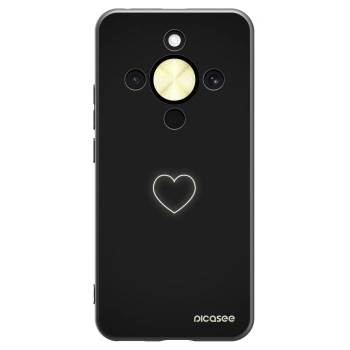 Picasee silikónový čierny obal pre Honor Magic8 Lite 5G - Heart