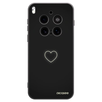 Picasee silikónový čierny obal pre Vivo X300 Pro - Heart