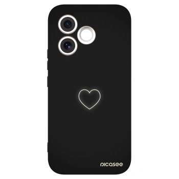 Picasee silikónový čierny obal pre Honor 600 Lite - Heart