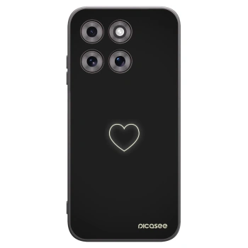Picasee silikónový čierny obal pre Motorola Moto G77 - Heart