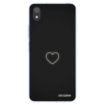 Picasee silikónový prehľadný obal pre Xiaomi Redmi 7A - Heart