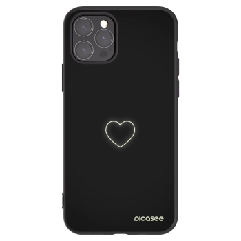 Picasee silikónový čierny obal pre Apple iPhone 11 Pro - Heart