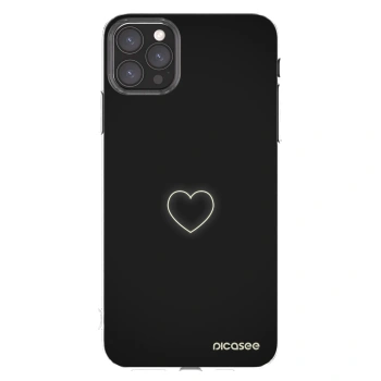 Picasee silikónový prehľadný obal pre Apple iPhone 11 Pro Max - Heart