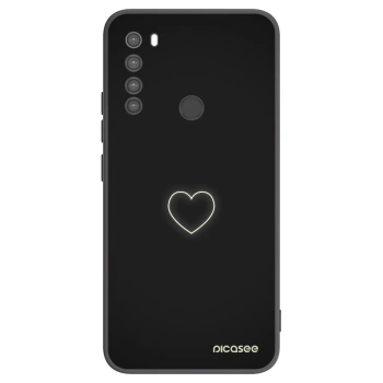 Picasee silikónový čierny obal pre Xiaomi Redmi Note 8 - Heart