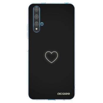 Picasee silikónový prehľadný obal pre Huawei Nova 5T - Heart