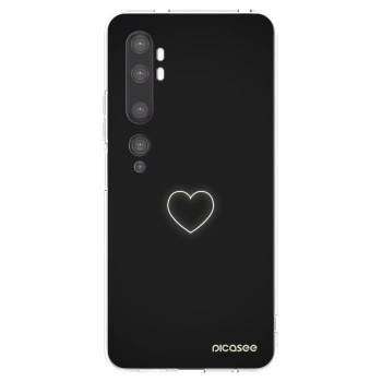 Picasee silikónový prehľadný obal pre Xiaomi Mi Note 10 (Pro) - Heart