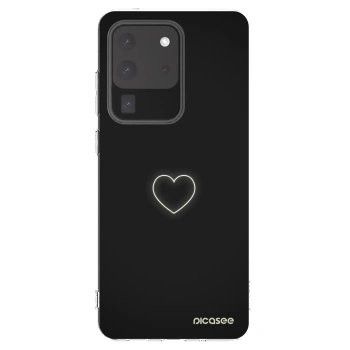 Picasee silikónový prehľadný obal pre Samsung Galaxy S20 Ultra 5G G988F - Heart